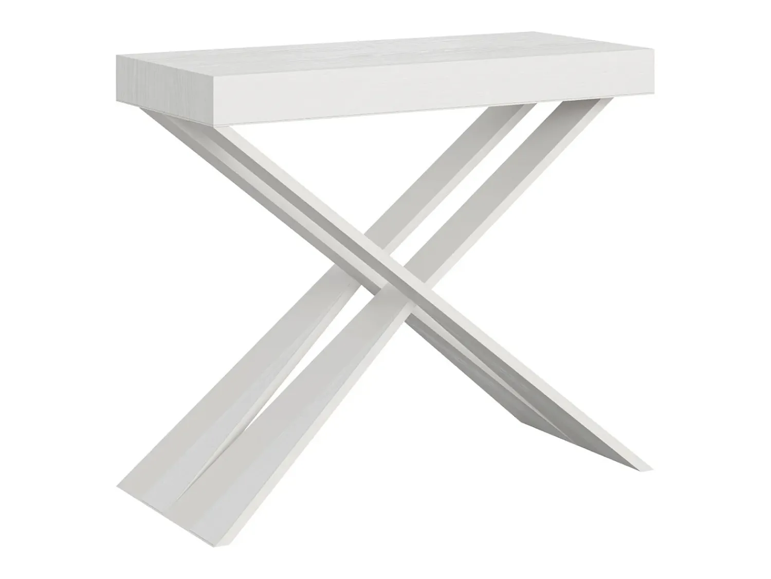 Consola|ITAMOBY Mesa consola extensível 90x40/196 cm Diago Small Cinza Branca quadro Branco