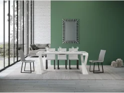 Consola|ITAMOBY Mesa consola extensível 90x40/196 cm Diago Small Cinza Branca quadro Branco