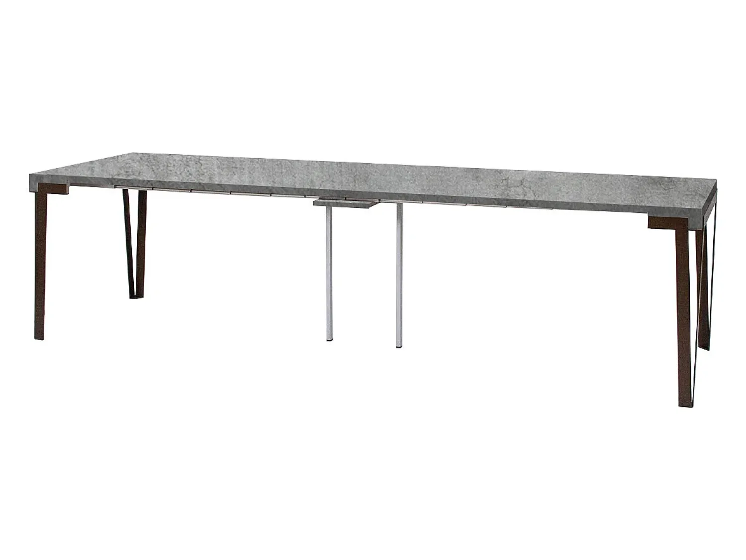 Sale ITAMOBY Mesa consola extensível 90x40/300 cm Rio Cimento quadro Ferrugem Cinzento