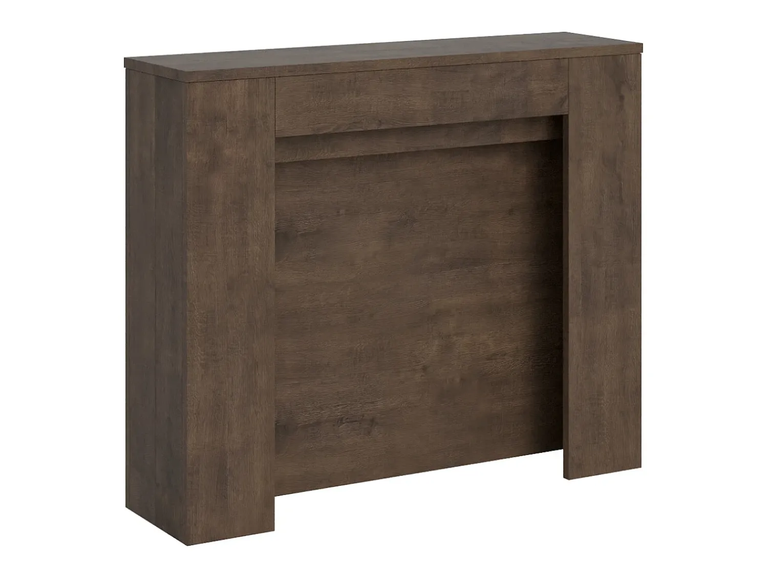 Consola*ITAMOBY Mesa consola extensível 90x25/211 cm Kiba Nogueira extensões internas Castanho
