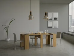 ITAMOBY Mesa consola extensível 90x48/308 cm Basic Carvalho Natural^ Consola
