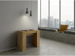 ITAMOBY Mesa consola extensível 90x48/308 cm Basic Carvalho Natural^ Consola