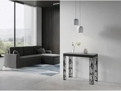 New ITAMOBY Mesa consola extensível 90x40/300 cm Ghibli Evolution Cimento quadro Antracite Cinzento