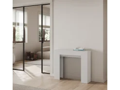 Consola*ITAMOBY Mesa consola extensível 90x25/181 cm Slick Cinza Branca Branco