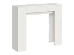Consola*ITAMOBY Mesa consola extensível 90x25/181 cm Slick Cinza Branca Branco