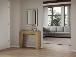 Hot ITAMOBY Mesa consola extensível 90x25/181 cm Narrow Carvalho Natural Castanho