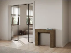 ITAMOBY Mesa consola extensível 90x25/181 cm Slick Nogueira^ Consola
