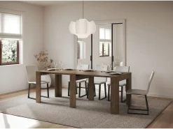 ITAMOBY Mesa consola extensível 90x25/181 cm Slick Nogueira^ Consola