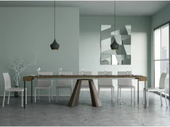 Online ITAMOBY Mesa consola extensível 90x40/300 cm Diamante Nogueira quadro Urso Natural escuro