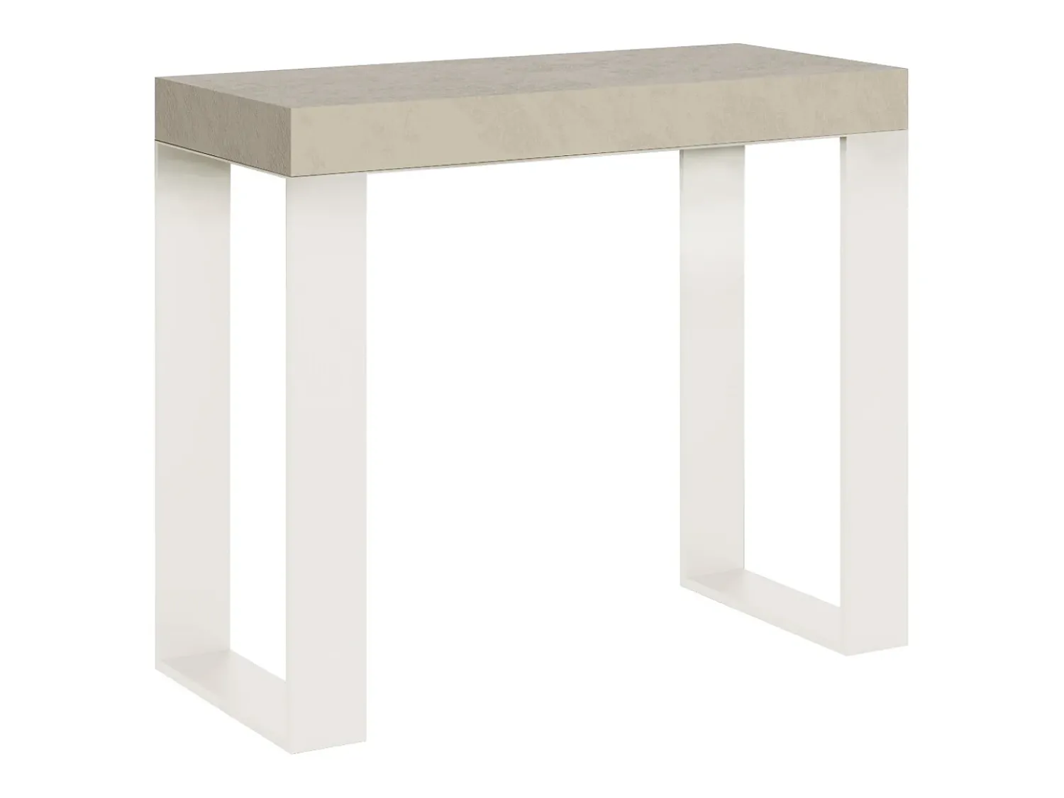 Hot ITAMOBY Mesa consola extensível 90x40/300 cm Tecno telaiCachemira quadro Branco Cinzento