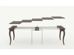 ITAMOBY Mesa consola extensível 90x48/308 cm Olanda Nogueira^ Consola