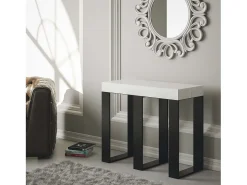 Discount ITAMOBY Mesa consola extensível 90x40/300 cm Sintesi Cinza Branca quadro Antracite Branco