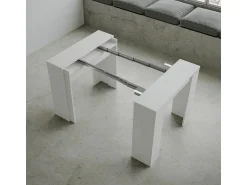Consola*ITAMOBY Mesa consola extensível 90x48/308 cm Basic Cinza Branca Branco