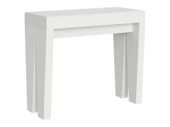 ITAMOBY Mesa consola extensível 90x40/300 cm Spimbo Cinza Branca^ Consola