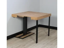 Consola|ITAMOBY Mesa consola extensível 90x40/196 cm Capital Small Carvalho Natural quadro Antracite Natural claro