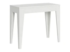 ITAMOBY Mesa consola extensível 90x42/198 cm Isotta Small Cinza Branca^ Consola