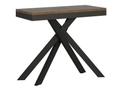 Best Ityhome Mesa consola extensível 90x40/300 cm Krack Evolution nogueira quadro antracite Castanho