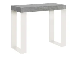 Sale ITAMOBY Mesa consola extensível 90x40/300 cm Tecno Nogueira quadro Branco Castanho
