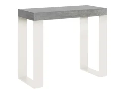Sale ITAMOBY Mesa consola extensível 90x40/300 cm Tecno Nogueira quadro Branco Castanho