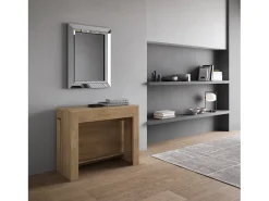 ITAMOBY Mesa consola extensível 90x42/302 cm Evolve Carvalho Natural extensões internas^ Consola