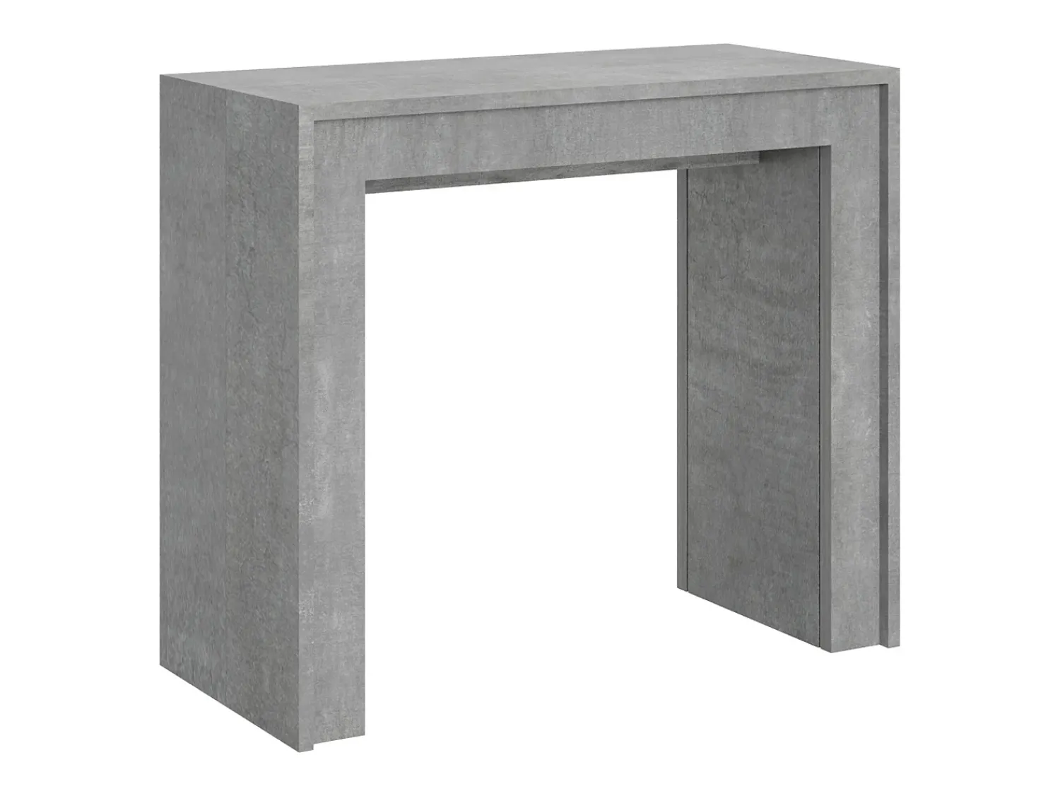 Consola*ITAMOBY Mesa consola extensível 90x42/198 cm Mia Small Cimento Cinzento