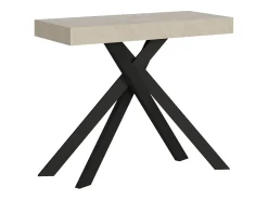 Ityhome Mesa consola extensível 90x40/196 cm Krack Small caxemira pernas antracite^ Consola