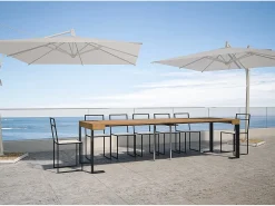 Online ITAMOBY Mesa consola extensível 90x40/290 cm Tecno Abeto tingido quadro Antracite Castanho