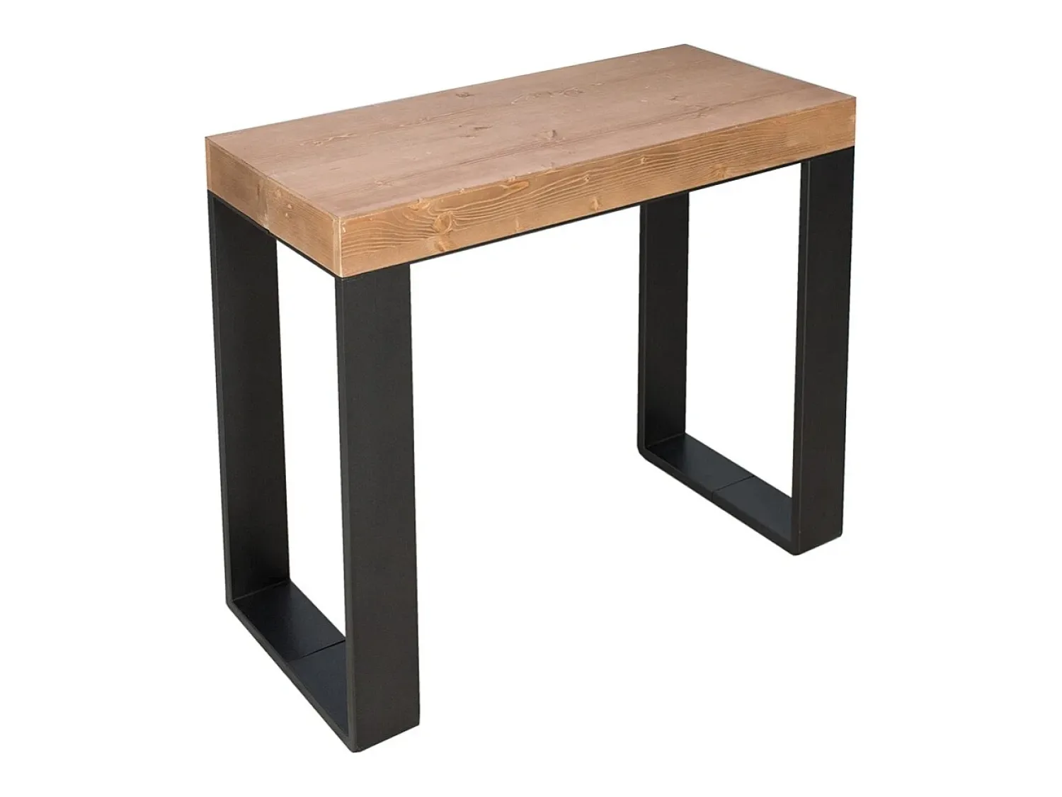 Online ITAMOBY Mesa consola extensível 90x40/290 cm Tecno Abeto tingido quadro Antracite Castanho