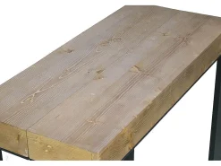Online ITAMOBY Mesa consola extensível 90x40/290 cm Tecno Abeto tingido quadro Antracite Castanho