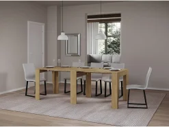New ITAMOBY Mesa consola extensível 90x25/211 cm Anea Carvalho Natural extensões internas Castanho