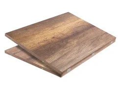 Consola*ITAMOBY Mesa consola extensível 90x49/307 cm Extra Nogueira extensões internas Natural escuro