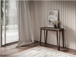 Online ITAMOBY Mesa consola extensível 90x40/300 cm Rio Tortora quadro Ferrugem Castanho