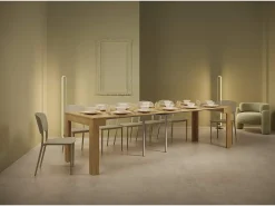 Outlet Ityhome Mesa consola extensível 90x42/302 cm Bora carvalho natural Castanho