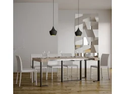 Discount ITAMOBY Mesa consola extensível 90x40/300 cm Futura Carvalho Natural quadro Antracite Natural claro