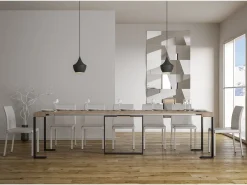 Discount ITAMOBY Mesa consola extensível 90x40/300 cm Futura Carvalho Natural quadro Antracite Natural claro