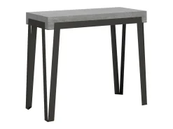 ITAMOBY Mesa consola extensível 90x40/300 cm Rio Cimento quadro Antracite^ Consola