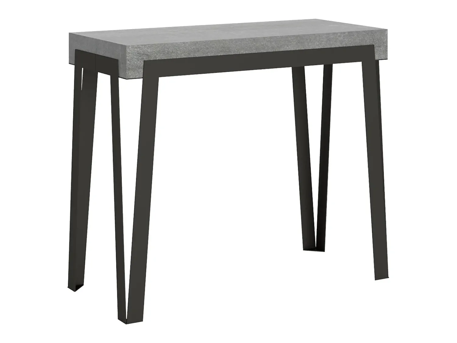 ITAMOBY Mesa consola extensível 90x40/300 cm Rio Cimento quadro Antracite^ Consola