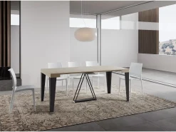 New Ityhome Mesa consola extensível 90x40/196 cm Algo Small caxemira quadro antracite Cinzento