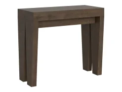 Consola*ITAMOBY Mesa consola extensível 90x40/196 cm Spimbo Small Nogueira Natural escuro