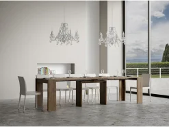 Best ITAMOBY Mesa consola extensível 90x42/302 cm Mia Nogueira Natural escuro