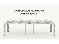 Consola*ITAMOBY Mesa consola extensível 90x40/196 cm Ghibli Small Cimento quadro Antracite Cinzento