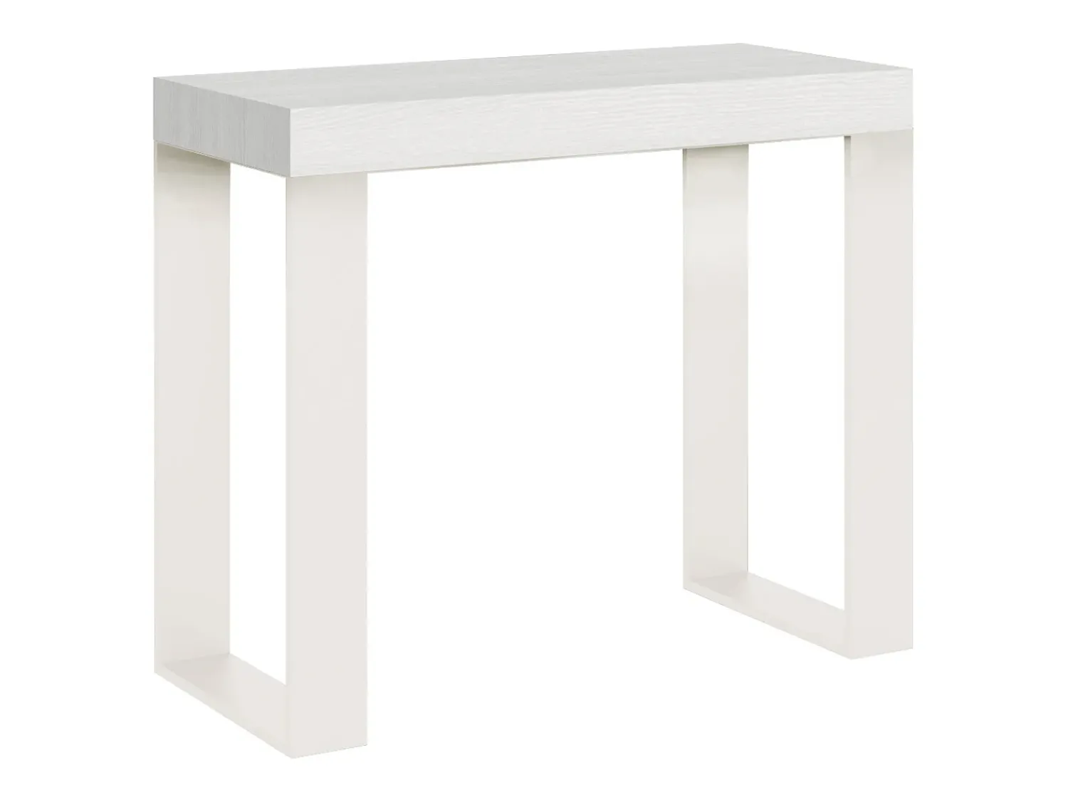 Consola|ITAMOBY Mesa consola extensível 90x40/196 cm Tecno Small Cinza Branca quadro Branco