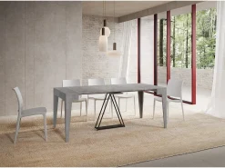 Ityhome Mesa consola extensível 90x42/198 cm Zima Small cimento^ Consola