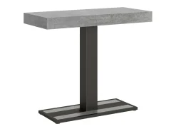 Consola*ITAMOBY Mesa consola extensível 90x40/300 cm Capital Cimento quadro Antracite Cinzento