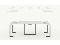 Consola*ITAMOBY Mesa consola extensível 90x40/300 cm Futura Cimento quadro Antracite Cinzento