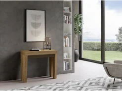 Best ITAMOBY Mesa consola extensível 90x40/196 cm Spimbo Small Carvalho Natural Natural claro
