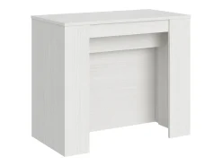 Consola|ITAMOBY Mesa consola extensível 90x48/296 cm Venus Cinza Branca extensões internas Branco