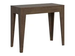 ITAMOBY Mesa consola extensível 90x42/198 cm Isotta Small Nogueira Natural escuro