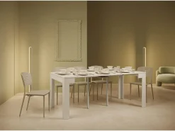 Online Ityhome Mesa consola extensível 90x42/198 cm Bora Small cinza branca Branco