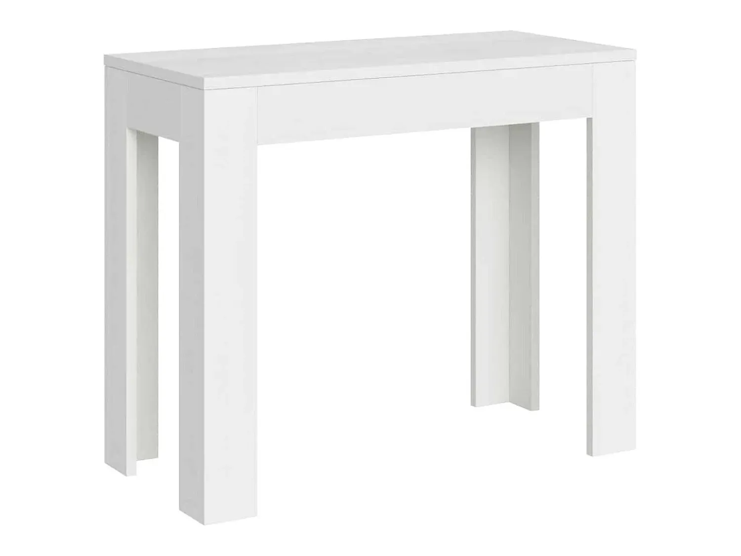 Online Ityhome Mesa consola extensível 90x42/198 cm Bora Small cinza branca Branco